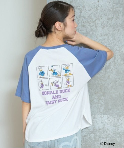 Disney◆Tシャツ/L/コットン Disney】ルーズラグランTシャツ（Tシャツ） | Lovetoxic LTXC