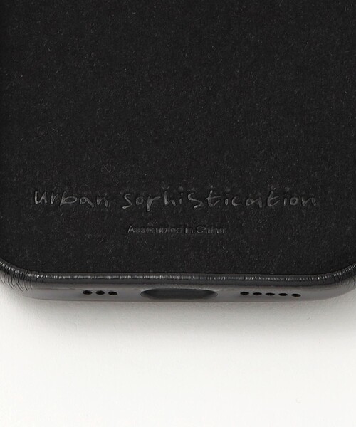 urban sophistication iPhone16proケース　ブラック THE PUFFER CASE iPhoneケース スマホケース iPhone16 16Pro