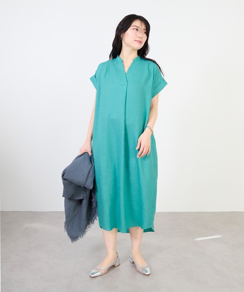 MIKA &DEAL ワンピース MICA＆DEAL｜ギャザーボイルワンピース | Rakuten Fashion(楽天