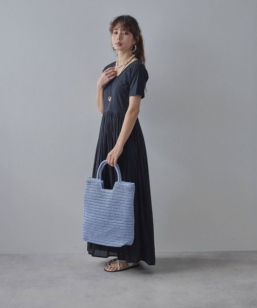 bohmal（ボマール） ワンピース 夏 半袖 前後2wayドッキングロング