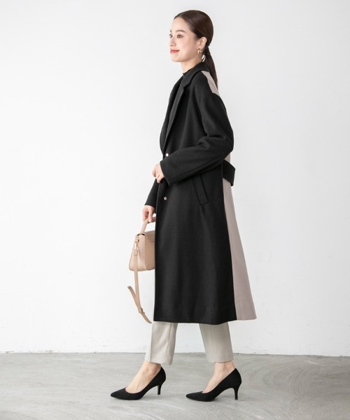 「M.deux」 チェスターコート MEDIUM グレイッシュベージュ レディース_画像4