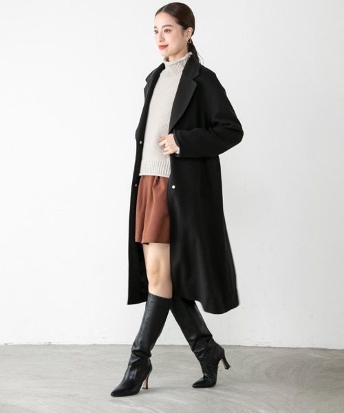 「M.deux」 チェスターコート MEDIUM グレイッシュベージュ レディース_画像6