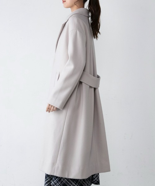 「M.deux」 チェスターコート MEDIUM グレイッシュベージュ レディース_画像8