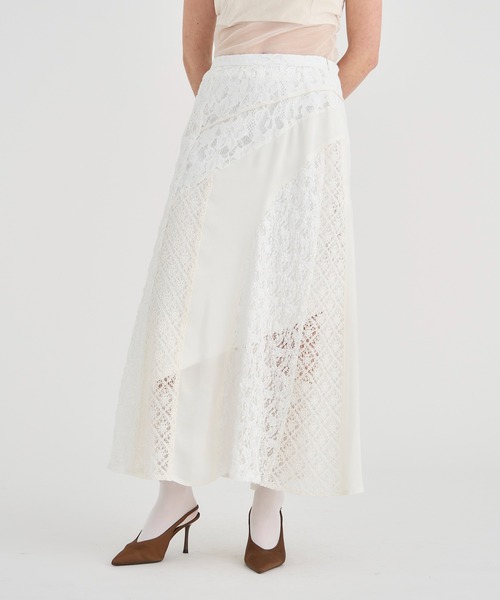 RITAN（リタン） スカート 「RITAN/リタン」Slant Asym Lace Skirt