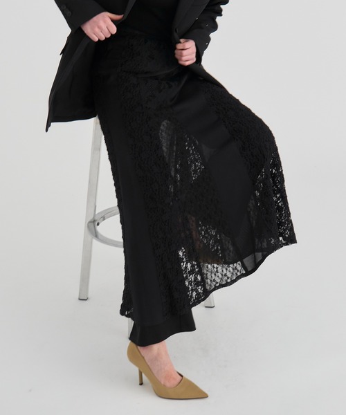 RITAN（リタン） スカート 「RITAN/リタン」Slant Asym Lace Skirt