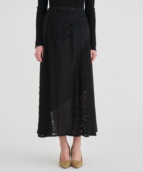 RITAN（リタン） ロング スカート 「RITAN/リタン」Slant Asym Lace
