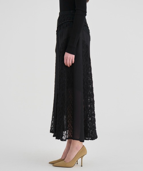 RITAN（リタン） ロング スカート 「RITAN/リタン」Slant Asym Lace