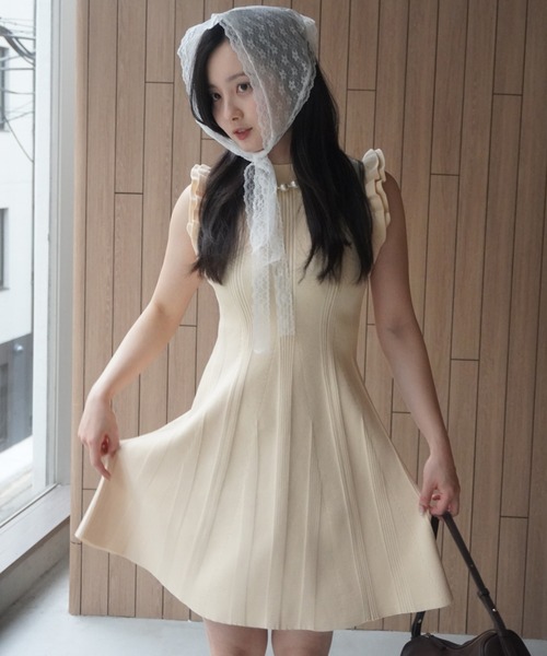 eimy istoire｜フリルリブニットワンピース | Rakuten Fashion