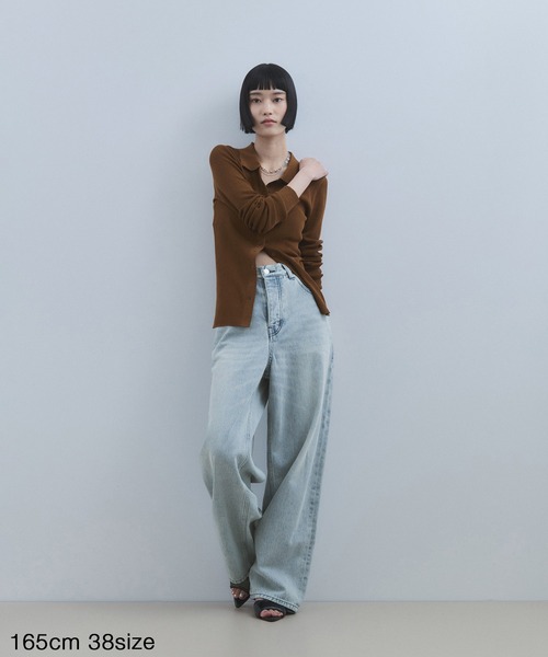 ADAM ET ROPE' ジーンズ デニム デニムパンツ 「WEB限定」ワイド