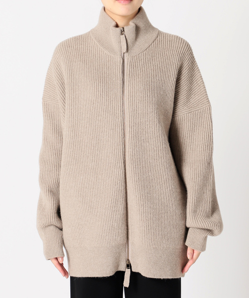 AP STUDIO ニットカーディガン - ベージュ レディース : ZOZOTOWN