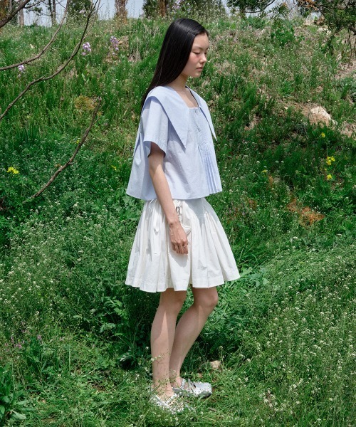Rockfish Weatherwear スカート 「X MINJUKIM」 APRON SHIRRING