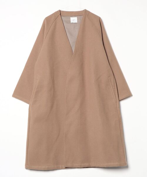 ENDER PRODUCTS ノーカラーコート F ブラウン系その他 メンズ