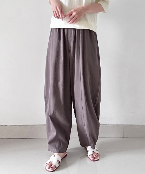 ワイドパンツ チノパン ルーズシルエットポケット付きチノパンツ