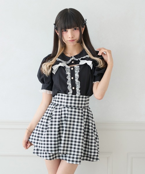 ブラウス シャツ 1枚で万能！ONとOFFで楽しむ！2wayリボンブラウス レディース classicalelf ブラウス シャツ 1枚でサマになる。前後2way