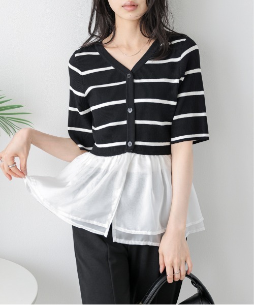 シアーフリルドッキングトップス レディース : ZOZOTOWN Yahoo!店