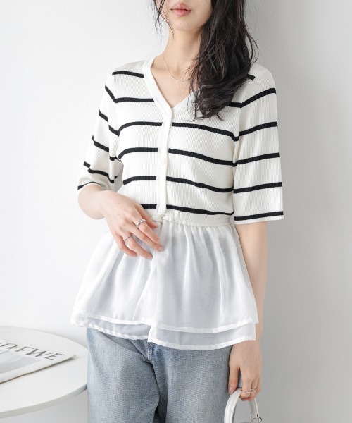 シアーフリルドッキングトップス レディース : ZOZOTOWN Yahoo!店