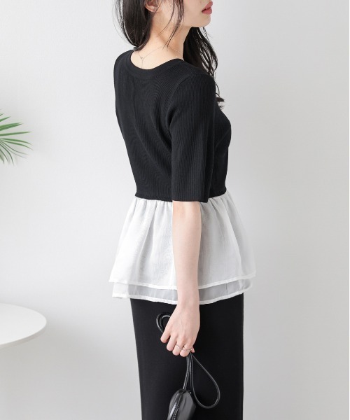 シアーフリルドッキングトップス レディース : ZOZOTOWN Yahoo!店