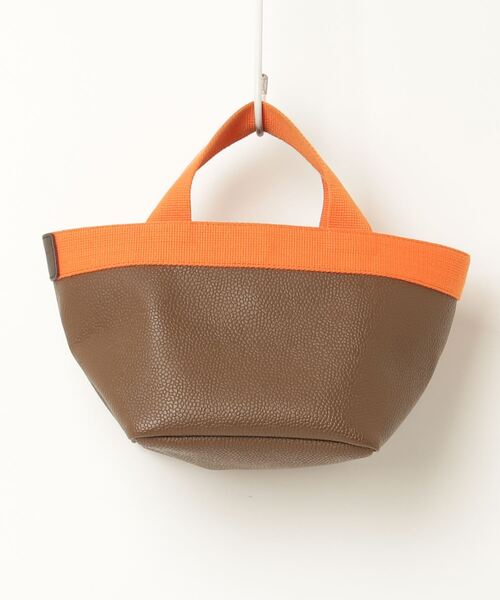 美品✨Herve Chapelier ブラウンナイロンハンドバッグ Herve Chapelier 「Herve Chapelier」 ハンドバッグ - ブラウン
