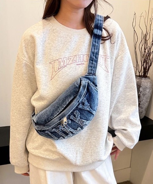 Canyon denim waist pouch キャニオンデニムウエストポーチ glamb（グラム）の「Canyon denim waist pouch / キャニオンデニム