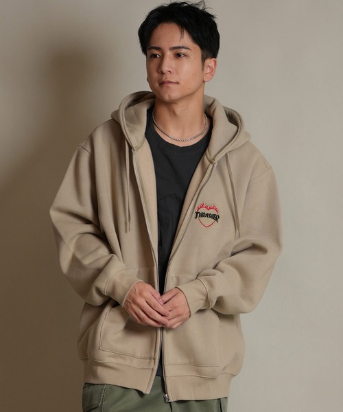 THRASHER（スラッシャー） パーカー ジップアップ パーカー スウェット