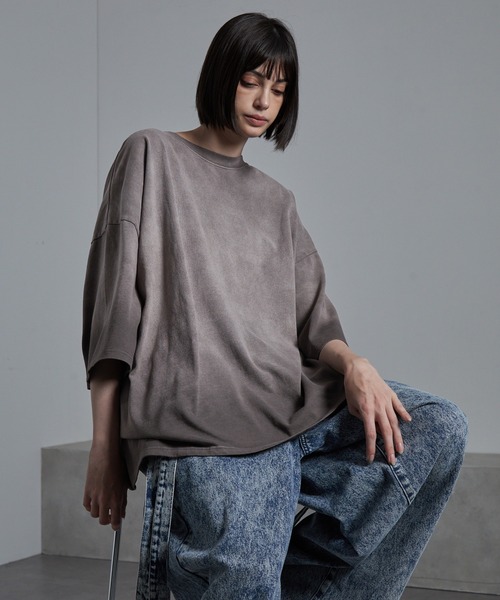 「cussil」 半袖Tシャツ L ネイビー メンズ