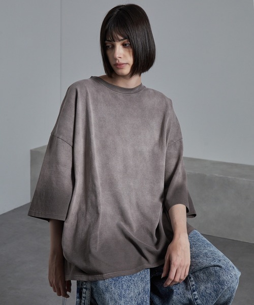 「cussil」 半袖Tシャツ L ネイビー メンズ