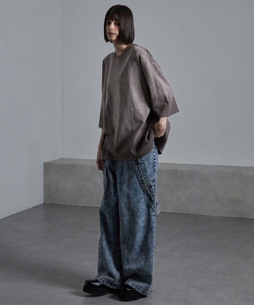 「cussil」 半袖Tシャツ L ネイビー メンズ