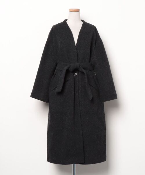 MANTECO ノーカラー ミディコート◇ | シップス(SHIPS) | マルイウェブ