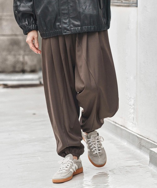 CAMBIO（カンビオ） パンツ mp13946-Slacks Fabric Sarrouel Pants