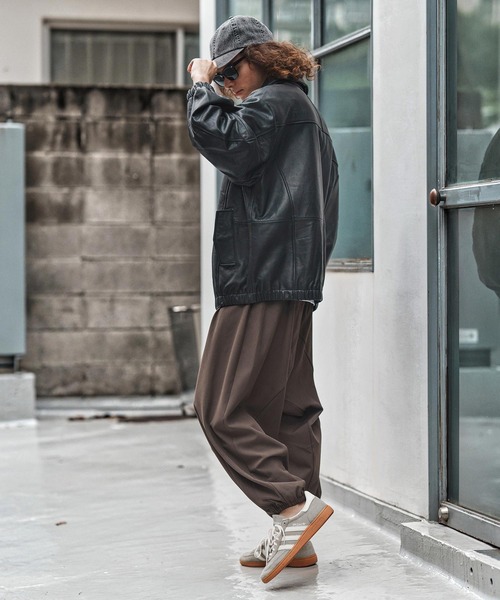 CAMBIO（カンビオ） パンツ mp13946-Slacks Fabric Sarrouel Pants