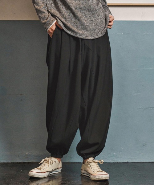 CAMBIO（カンビオ） パンツ mp13946-Slacks Fabric Sarrouel Pants