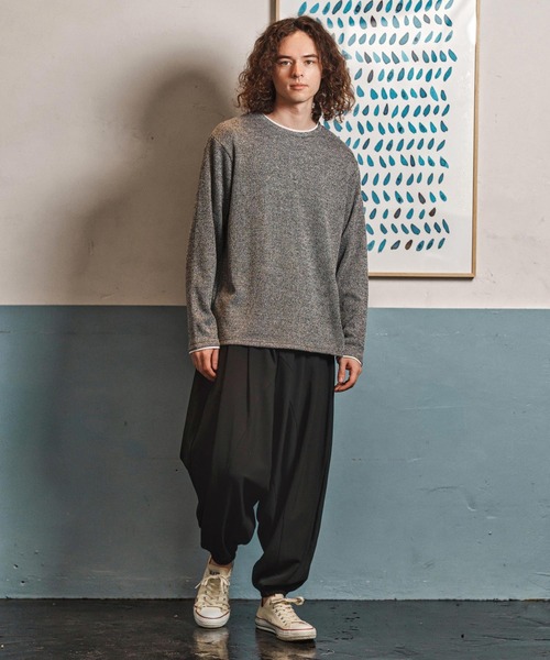 CAMBIO（カンビオ） パンツ mp13946-Slacks Fabric Sarrouel Pants