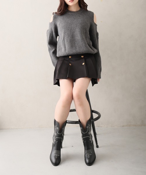 DEMETER（デメテル） ブーツ ポインテッドトゥ ミドル丈 ウエスタン