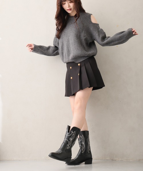 DEMETER（デメテル） ブーツ ポインテッドトゥ ミドル丈 ウエスタン