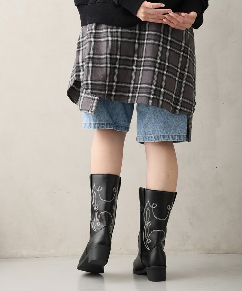 DEMETER（デメテル） ブーツ ポインテッドトゥ ミドル丈 ウエスタン