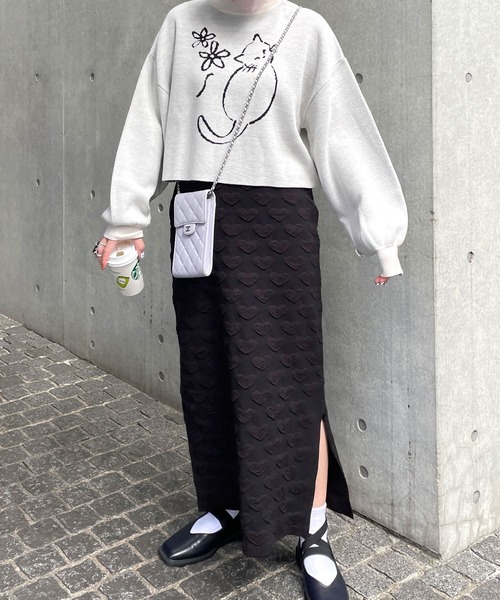 archivo 長袖ニット　ブラック フォトコピュー PHOTOCOPIEU ジップカーディガン ニット セーター 長袖