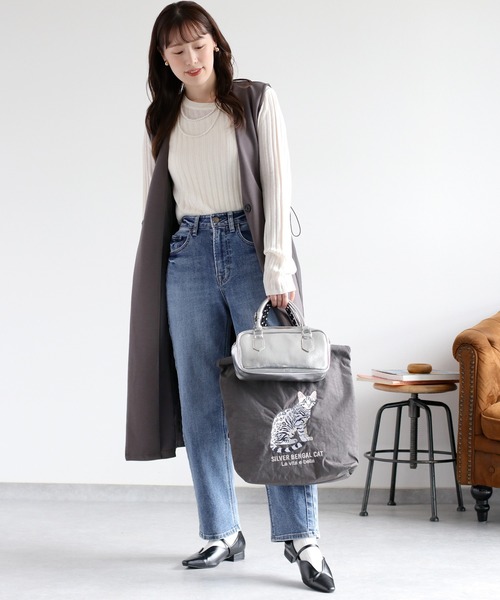 cepo（セポ） ベスト ジレ ダンボールロングジレ レディース