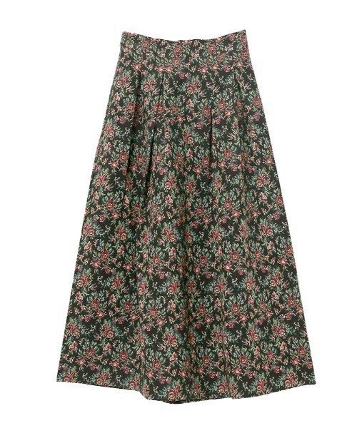 ベイビー　ゴブランスカート スカート ゴブラン柄 タックフレアスカート : ZOZOTOWN Yahoo!店