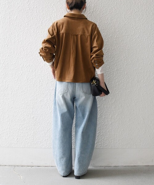 SHIPS any コート アウター any: ポリエステル スエード ショート