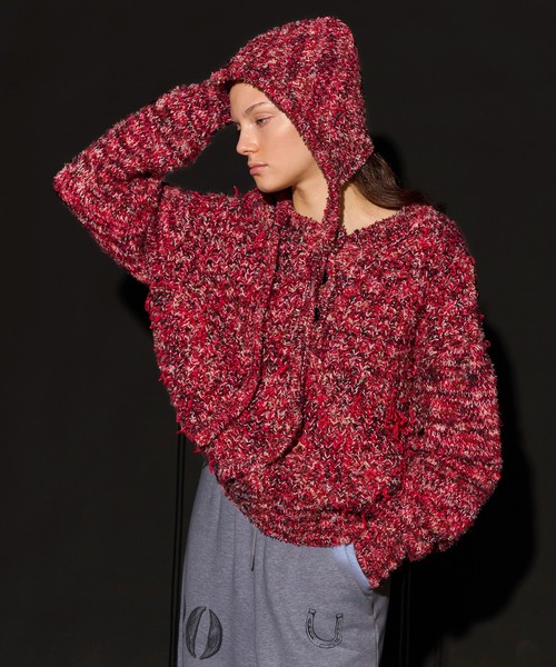 MAISON SPECIAL メゾンスペシャル ニットバラクラバ MAISON SPECIAL（メゾンスペシャル） ニット帽 ニットキャップ Melange