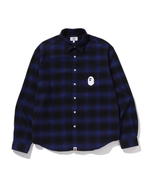 A BATHING APE（アベイシングエイプ） シャツ BLOCK CHECK RELAXED FIT