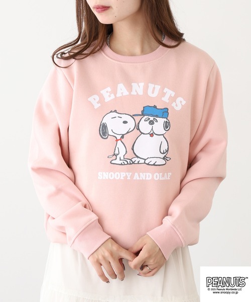 PEANUTS トレーナー スウェット プリント裏起毛トレーナー メンズ