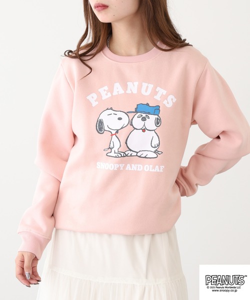 PEANUTS トレーナー スウェット プリント裏起毛トレーナー メンズ