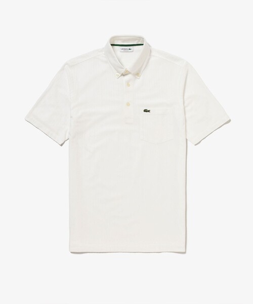 LACOSTE（ラコステ） 半袖ポロシャツ 3 ホワイト メンズ : ZOZOTOWN