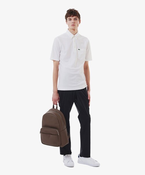 LACOSTE（ラコステ） 半袖ポロシャツ 3 ホワイト メンズ : ZOZOTOWN