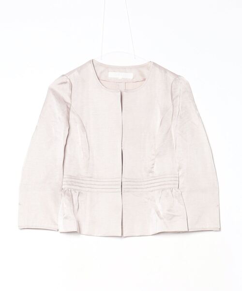 ANAYI（アナイ） ノーカラージャケット 36 ベージュ レディース