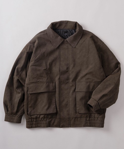 ブルゾン アウター 「85」ヴィンテージライク PUレザー A-2タイプ