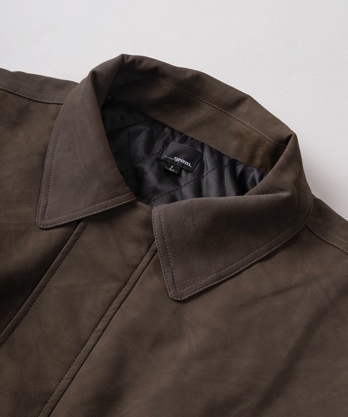 ブルゾン アウター 「85」ヴィンテージライク PUレザー A-2タイプ