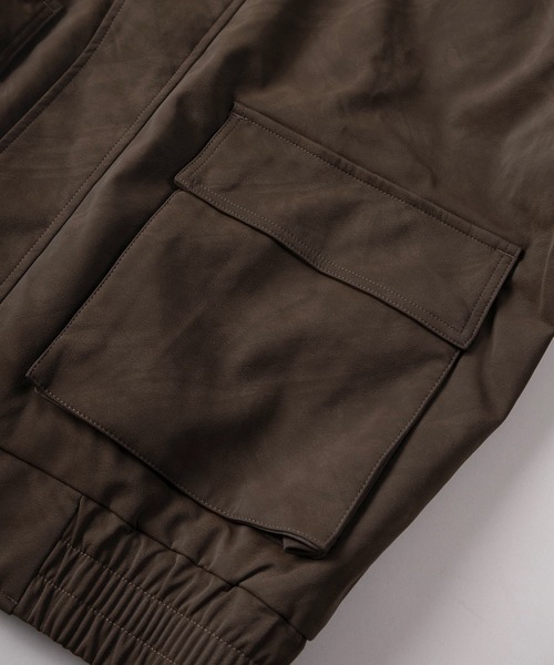 ブルゾン アウター 「85」ヴィンテージライク PUレザー A-2タイプ