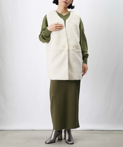 LADY LUCK LUCA（レディラックルカ） ベスト ジレ LC/LLL ボア切替